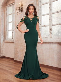 Yisikado with 3d floral long sleeves-SST2112