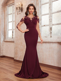 Yisikado with 3d floral long sleeves-SST2112