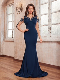 Yisikado with 3d floral long sleeves-SST2112