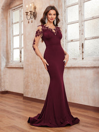 Yisikado with 3d floral long sleeves-SST2112