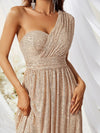 One Shoulder Sequins Prom Dress-MGT374