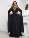 Yisikado Plus Split Sleeve Sequin Decor Maxi Formal Dress-FPS369