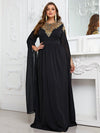 Yisikado Plus Split Sleeve Sequin Decor Maxi Formal Dress-FPS369